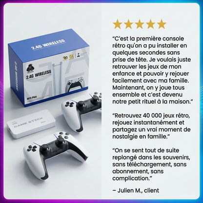 Metika GameStick - Console +40,000 Jeux Retro